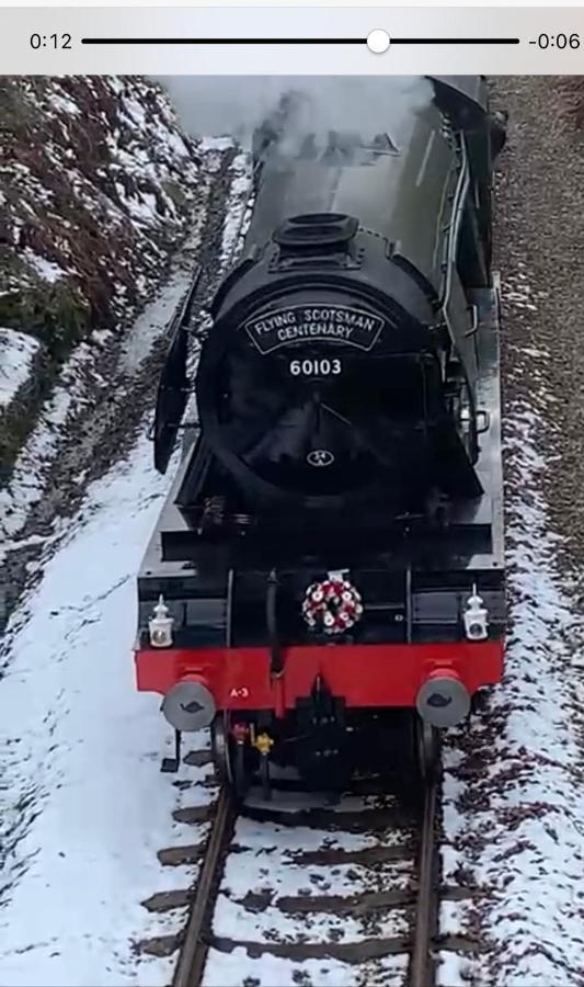 Rawtenstall Bungalow. Steam Train Passes Garden. Exterior photo